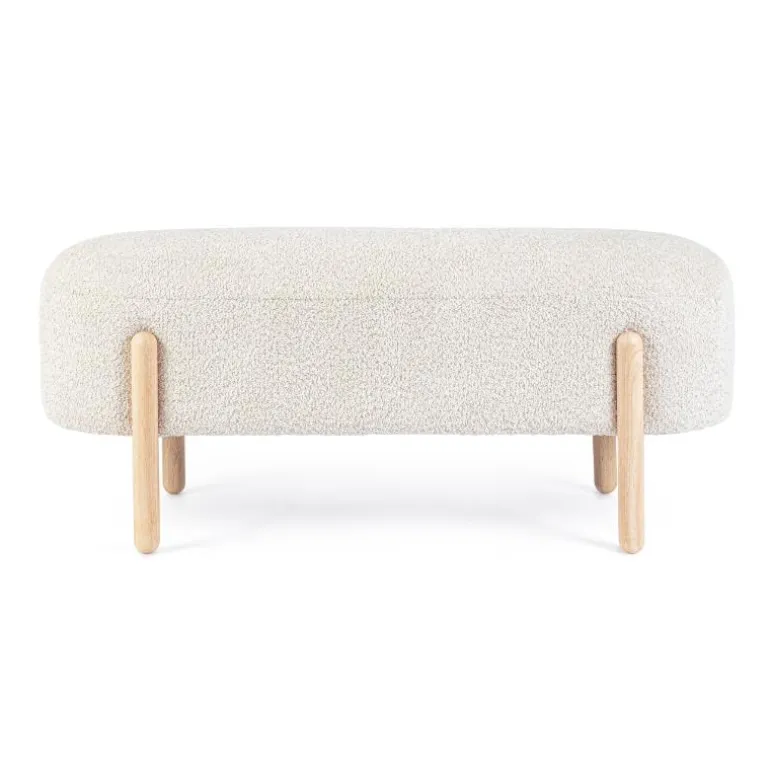 Banco buclé natural