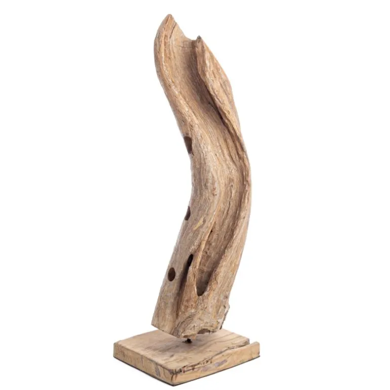 Botellero raíz de teca