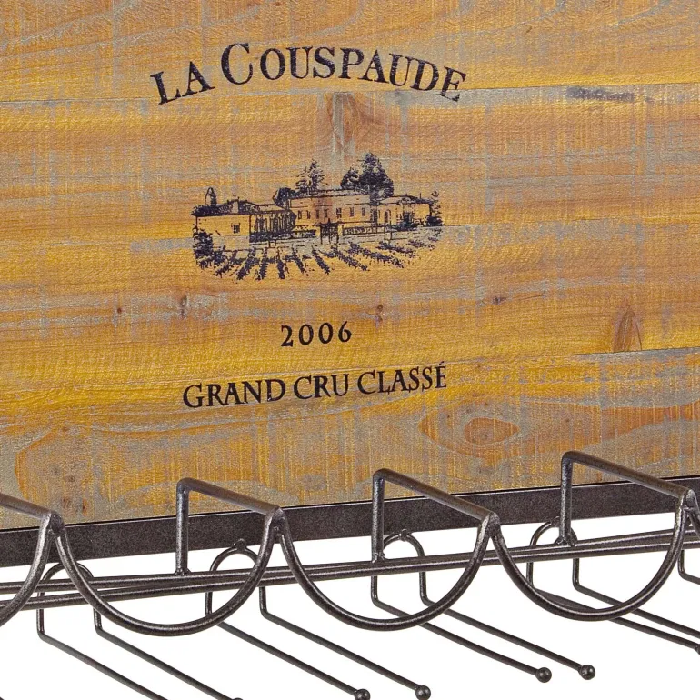 Botellero raíz de teca