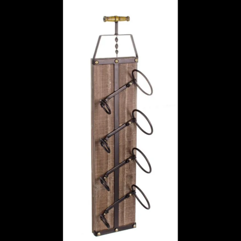 Botellero raíz de teca