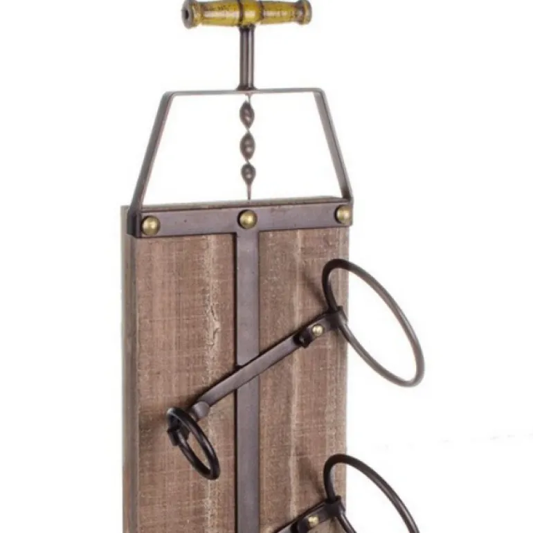 Botellero raíz de teca