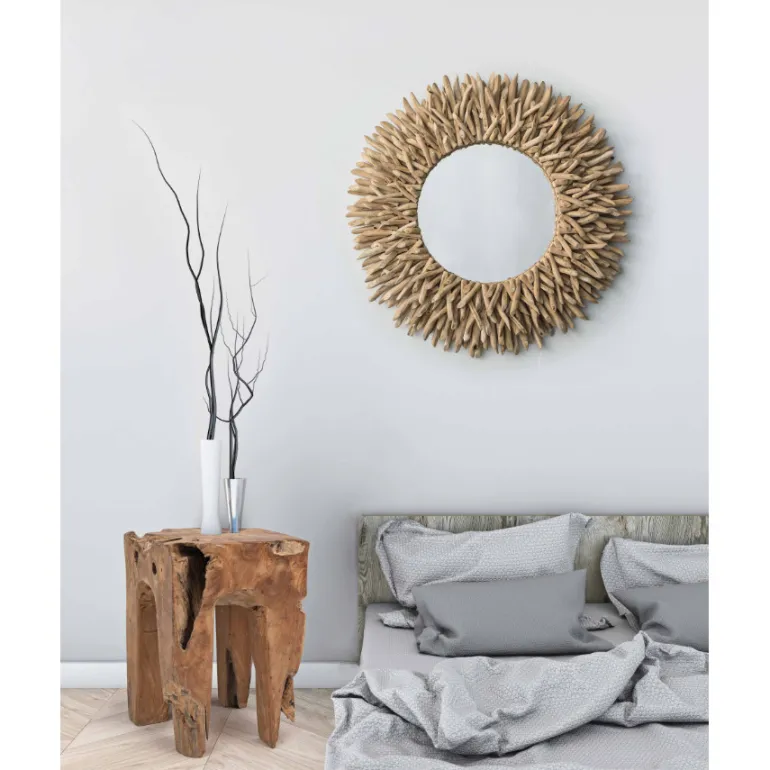 Espejo decorativo teca