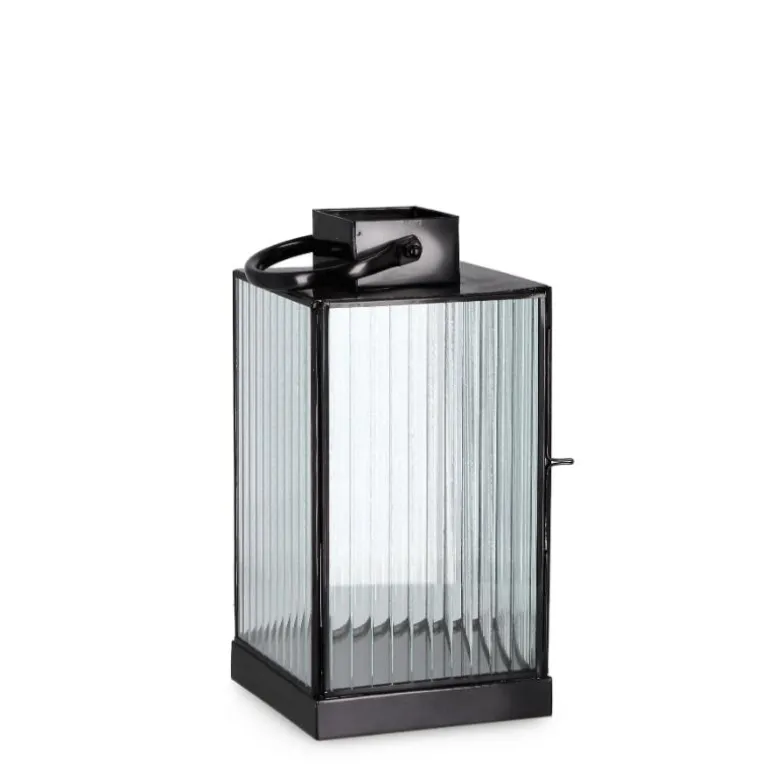 Farol cristal transparente Meri rayas