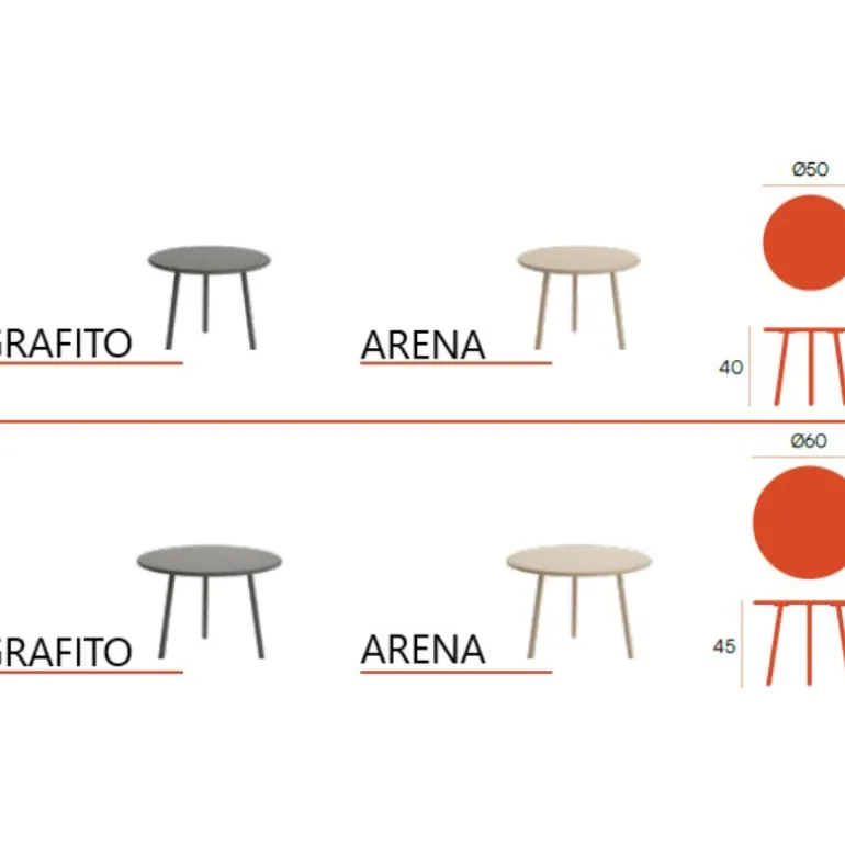 Mesa auxiliar de terraza Maui