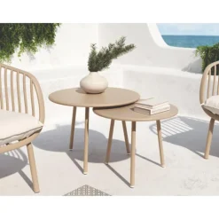 Mesa auxiliar de terraza Maui