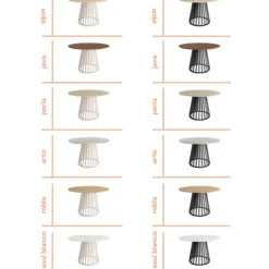 Mesa redonda November negra