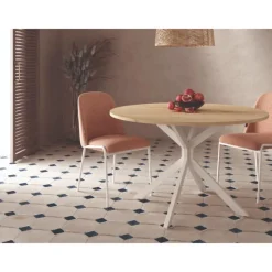 Mesa redonda San Guilo blanca