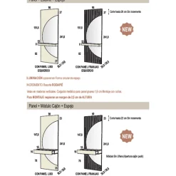 Recibidor espejo Listones madera