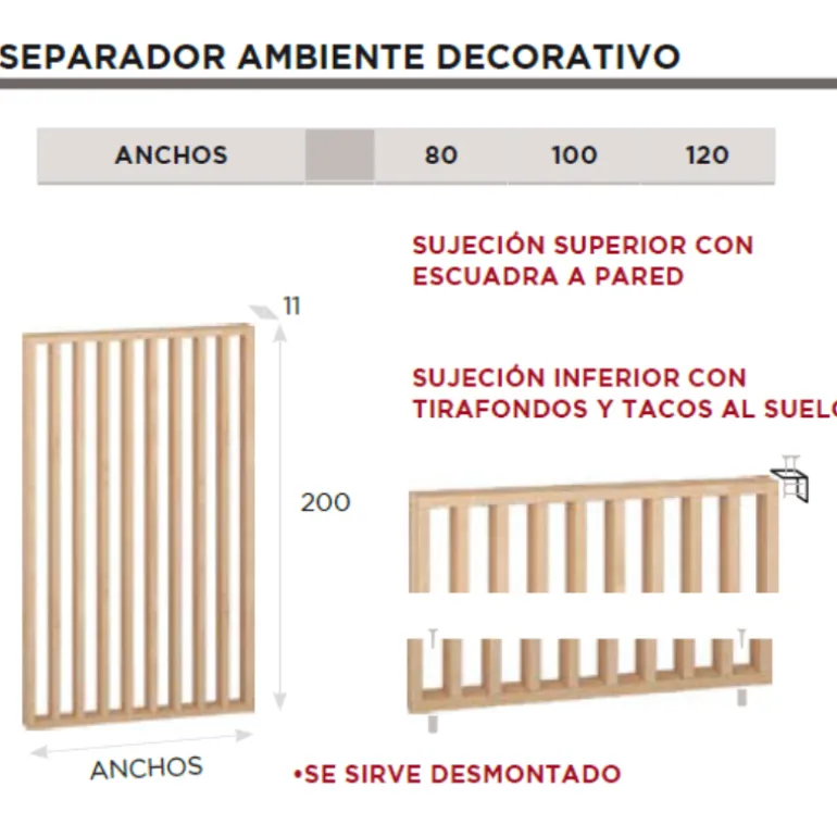 Separador ambientes decorativo