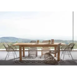 Silla comedor de mimbre Loren