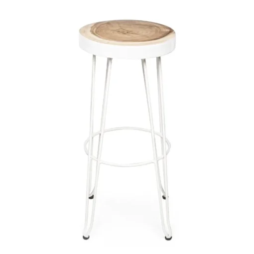 Taburete alto elegant blanco