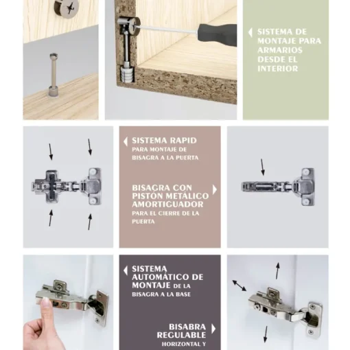 vestidor a medida blanco