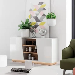 Aparador blanco roble hulon