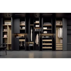 Armario Negro y Roble Tempo