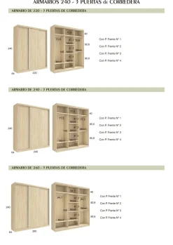 armario puertas correderas Nogal