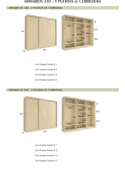 armario puertas correderas Roble