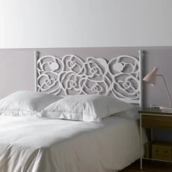 Cabecero forjado blanco