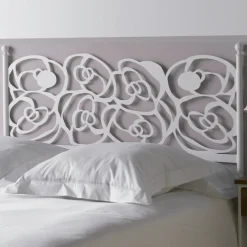 Cabecero forjado blanco