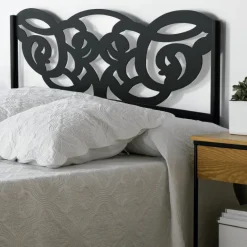 Cabecero forjado negro