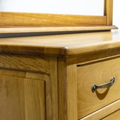 Cómoda-Tocador y espejo de Roble Carolina