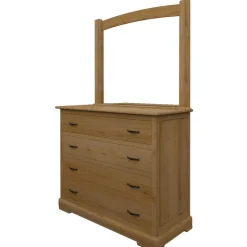 Cómoda-Tocador y espejo de Roble Carolina