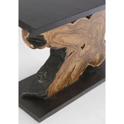 consola raíz de teca y suar