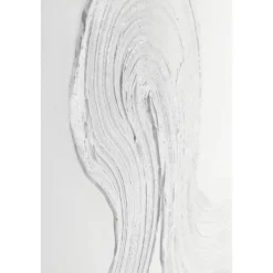 Cuadro pintura con textura blanco 03