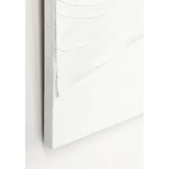 Cuadro pintura con textura blanco 02