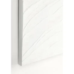 Cuadro pintura con textura blanco 01