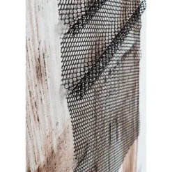 Cuadro pintura con textura metálica