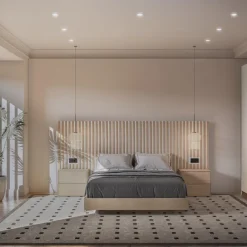 Dormitorio Alistonado de Roble Polque