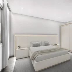 Dormitorio Blanco y Roble Aoiz