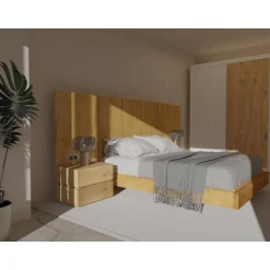 Dormitorio de Roble Natural Oak