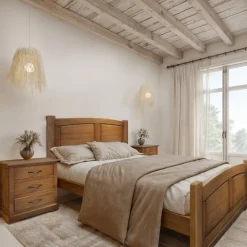 Dormitorio de Roble Natural Carolina