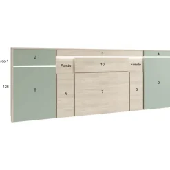 Dormitorio Lublin Nogal