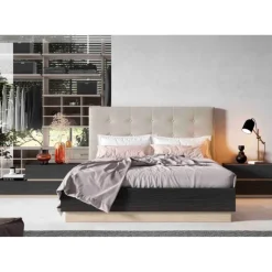 Dormitorio moderno aisea tapizado