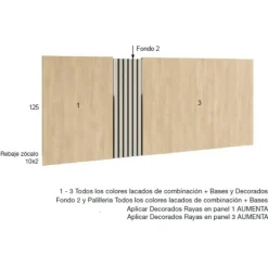 Dormitorio moderno Quintana Basalto