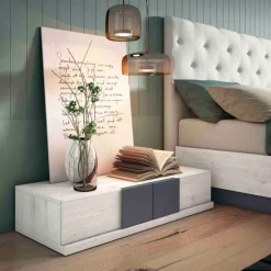 Dormitorio moderno tapizado Smoke