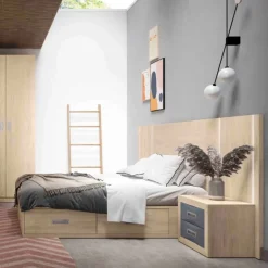 Dormitorio Paris Roble