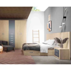 Dormitorio Paris Roble