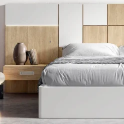 Dormitorios Rian Blanco y Roble