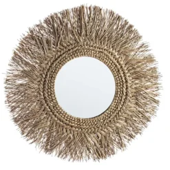 Espejo decorativo bambú