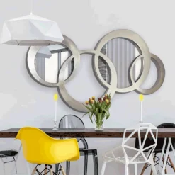 Espejo esferas Plata