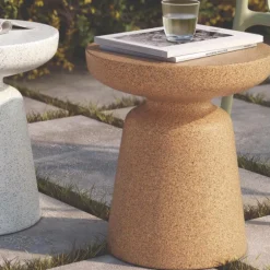 Mesa auxiliar de terraza Rock