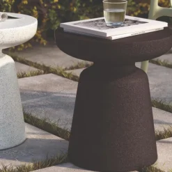 Mesa auxiliar de terraza Rock