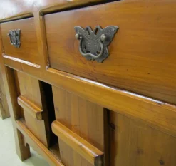 Mesa auxiliar rústica