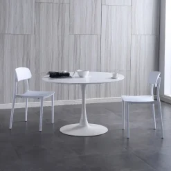 Mesa Comedor Redonda Ani blanca