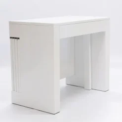 Mesa Consola extensible Blanca Lacada