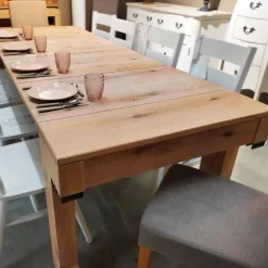 Mesa Consola extensible Chapa de Roble