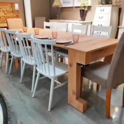 Mesa Consola extensible Chapa de Roble